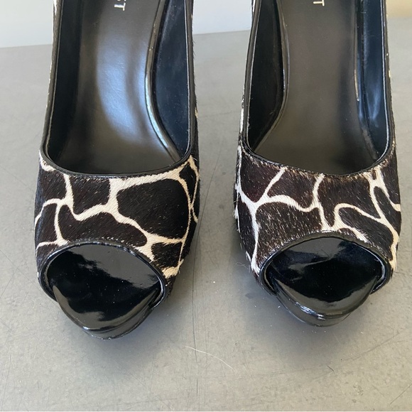 Nine West Animal Print Peep Toe Heels - Picture 9 of 11